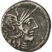 Coin, Porcius, Denarius, 123 BC, Rome, AU(50-53), Silver, Crawford 274/1