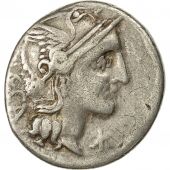 Coin, Porcius, Denarius, 110-109 BC, Rome, VF(30-35), Silver, Crawford 301/1