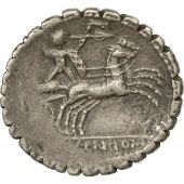 Monnaie, Pomponia, Denier Serratus, 118 BC, Narbo, Crawford 282/4