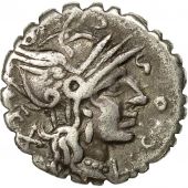 Coin, Cosconius, Denarius Serratus, 118 BC, Narbonne, EF(40-45), Crawford 282/2
