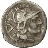 Monnaie, Domitia, Denier, 189-180 BC, Rome, TTB, Argent, Crawford 152/1