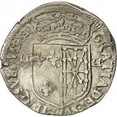 Coin, Henri IV, Quart dcu de Navarre, 1596, Saint-Palais, Sombart 4710
