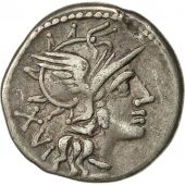 Coin, Julius, Denarius, 141 BC, Rome, AU(50-53), Silver, Crawford 224/1