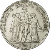 Coin, France, Hercule, 5 Francs, 1874, Bordeaux, AU(55-58), Silver, KM 820.2