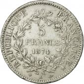 Coin, France, Hercule, 5 Francs, 1874, Bordeaux, AU(55-58), Silver, KM 820.2