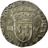 Coin, France, Henri IV, 1/8 Ecu, 1598, Rennes, VF(30-35), Silver, Sombart 4688