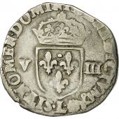 Monnaie, France, Henri IV, 1/8 Ecu, 1596, Bayonne, Sombart 4688