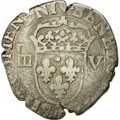 Monnaie, France, Henri IV, 1/8 Ecu, 1600, Nantes, Sombart 4688