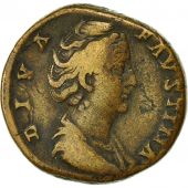Monnaie, Faustine I, Sesterce, 147, Rome, TTB, Cuivre, RIC 1127