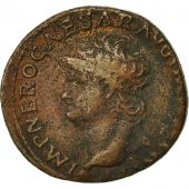 Coin, Nero, As, 66, Lyons, VF(30-35), Copper, RIC 544