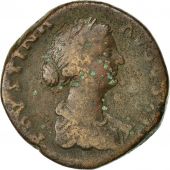 Monnaie, Faustina II, Sesterce, 156-161, Rome, RIC 1638