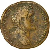 Coin, Antoninus Pius, Sestertius, 138, Rome, VF(30-35), Copper, RIC 1083a
