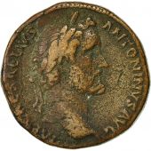 Coin, Antoninus Pius, Sestertius, 138, Rome, VF(20-25), Copper, RIC 519a