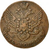 Coin, Russia, Catherine II, 5 Kopeks, 1790, Ekaterinbourg, MS(63), KM 59.3