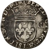 Monnaie, France, Louis XIII, 1/4 cu  la croix, 1629, Bayonne, TTB, Gadoury 27