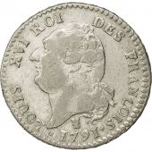 Monnaie, 15 sols franois, 1791, Limoges, TB+, Argent, KM 604.5, Gadoury 36