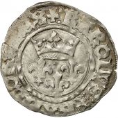 Monnaie, France, Charles VI, Gros dit florette, Tours, TTB, Duplessy 387A