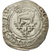 Monnaie, France, Charles VI, Gros dit florette, Chinon, Duplessy 387A
