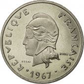 Monnaie, Polynsie Franaise, 20 Francs Essai, 1967, Paris, FDC, Nickel, KM E2