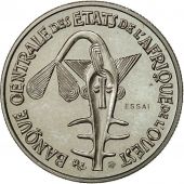 Coin, West African States, 50 Francs Essai, 1972, Paris, MS(65-70), KM E6