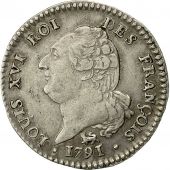 Monnaie, Louis XVI, 15 sols franois, 1791, Paris, TTB+, Argent, Gadoury 36