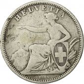 Coin, Switzerland, Franc, 1861, Bern, VF(20-25), Silver, KM:9a