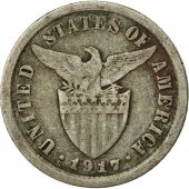 Monnaie, Philippines, Administration amricaine, 10 Centavos, 1917, KM 169