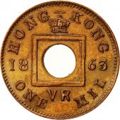 Monnaie, Hong Kong, Victoria, 1 Mil, 1863, SUP+, Bronze, KM 1
