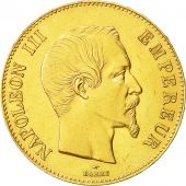Coin, France, Napoleon III, 100 Francs, 1858, Paris, AU(55-58), Gold, KM 786.1