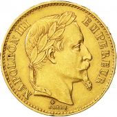 Monnaie, France, Napolon III, 20 Francs, 1869, Strasbourg, SUP, Gad 1062