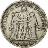 Coin, France, Hercule, 5 Francs, 1875, Bordeaux, VF(30-35), Silver, KM:820.2