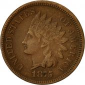 Coin, United States, Indian Head Cent, Cent, 1875, U.S. Mint, Philadelphia