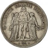 Monnaie, France, Hercule, 5 Francs, 1848, Lyon, TTB, Argent, Gadoury:683