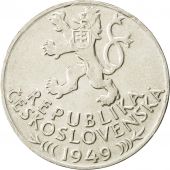 Coin, Czechoslovakia, 100 Korun, 1949, AU(55-58), Silver, KM:29