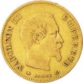Coin, France, Napoleon III, Napolon III, 10 Francs, 1858, Strasbourg