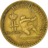 Monnaie, Monaco, Louis II, 2 Francs, 1924, Poissy, TTB, Aluminum-Bronze