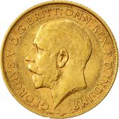 Coin, Great Britain, George V, 1/2 Sovereign, 1911, AU(50-53), Gold, KM 819