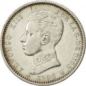 Coin, Spain, Alfonso XIII, Peseta, 1903, AU(55-58), Silver, KM 721