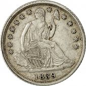 Monnaie, tats-Unis, Seated Liberty Half Dime, 1839 O, TTB+, KM 62.1