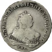 Monnaie, Russie, Elizabeth, Rouble, 1748, St. Petersburg, TB, Argent, KM 19b.4