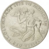 Coin, Germany, 10 Mark, Olympics, 1972, Stuttgart, AU(55-58), Silver, KM 132