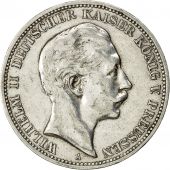 Monnaie, Etats allemands, PRUSSE, Wilhelm II, 3 Mark, 1909, Berlin, TTB+, KM 527