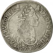 Monnaie, Hongrie, Leopold I, 15 Krajczar, 1675, Kremnitz, TTB, Argent, KM 175