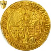Monnaie, France, Henri VI, Salut dor, Rouen, PCGS, AU Details, Duplessy 443
