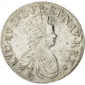 Coin, France, Louis XV, cu Vertugadin, 1716, Reims, AU(50-53), Silver, Gad. 317