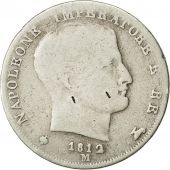 Monnaie, Italie, Royaume de Napolon Ier, Lira, 1812, Milan, Argent, KM 8.1