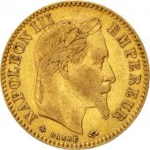 Coin, France, Napoleon III, 10 Francs, 1865, Paris, EF(40-45), Gold