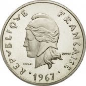 Coin, New Hebrides, 20 Francs, 1967, Paris, ESSAI, MS(65-70), Nickel, KM:E3