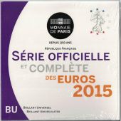 France, 1 Cent to 2 Euro, 2015, MS