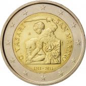 San Marino, 2 Euro, 2011, Bi-Metallic, KM:500